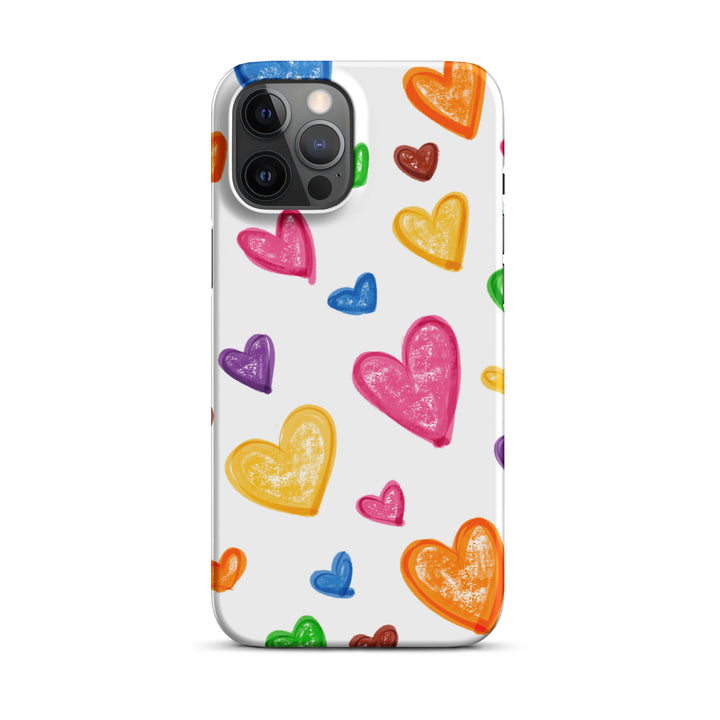 Crayon Hearts Snap iPhone® Case