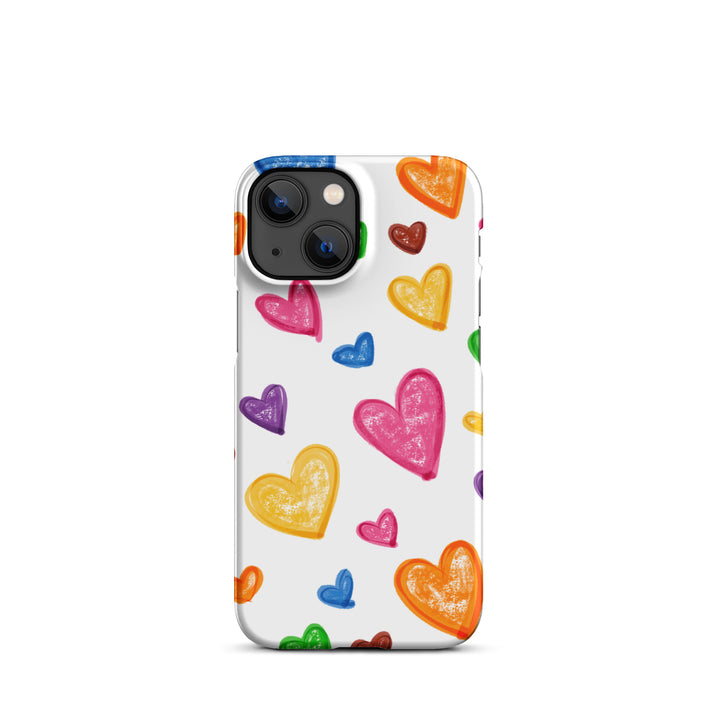 Crayon Hearts Snap iPhone® Case