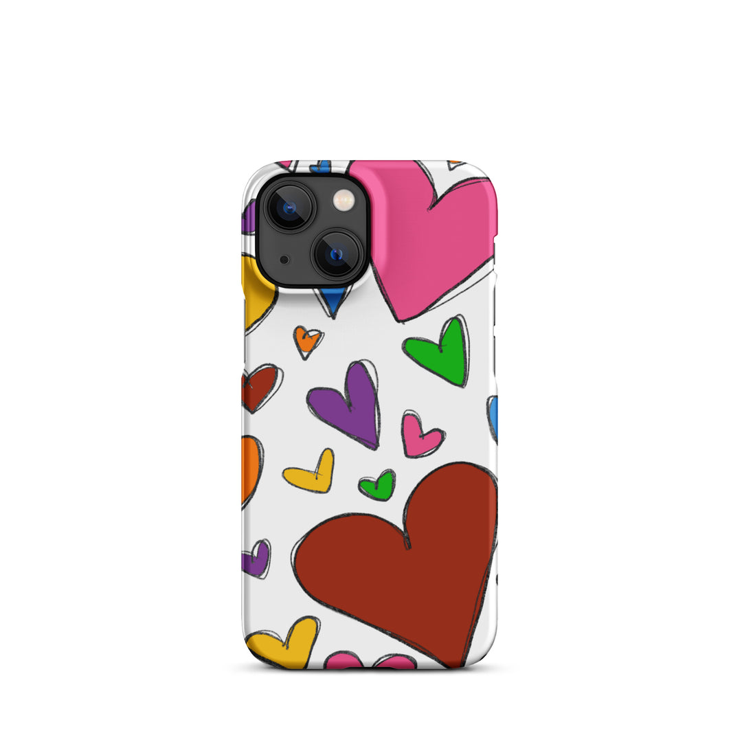 Large Sketch Hearts Snap iPhone® Case