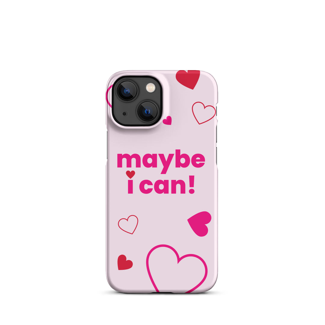 Maybe I Can Light Pink Snap case for iPhone®