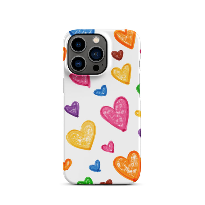 Crayon Hearts Snap iPhone® Case