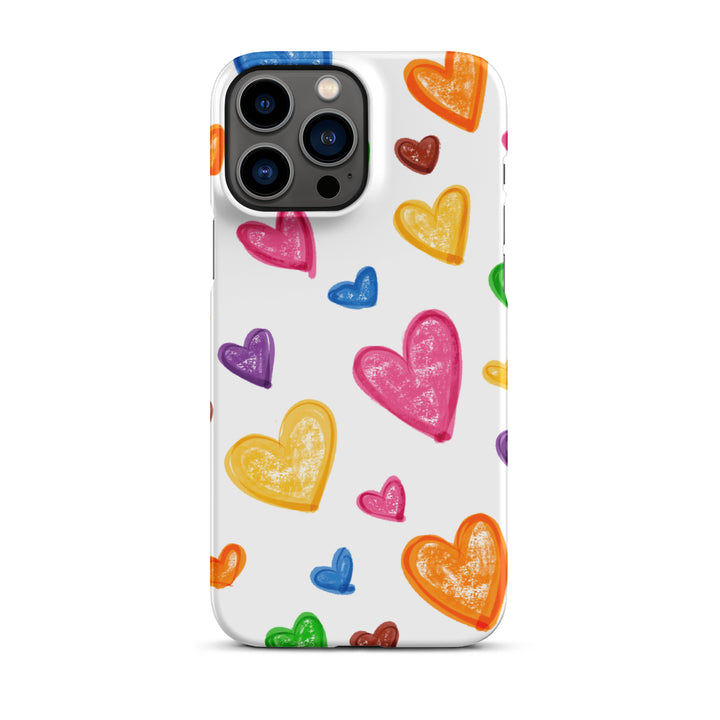 Crayon Hearts Snap iPhone® Case