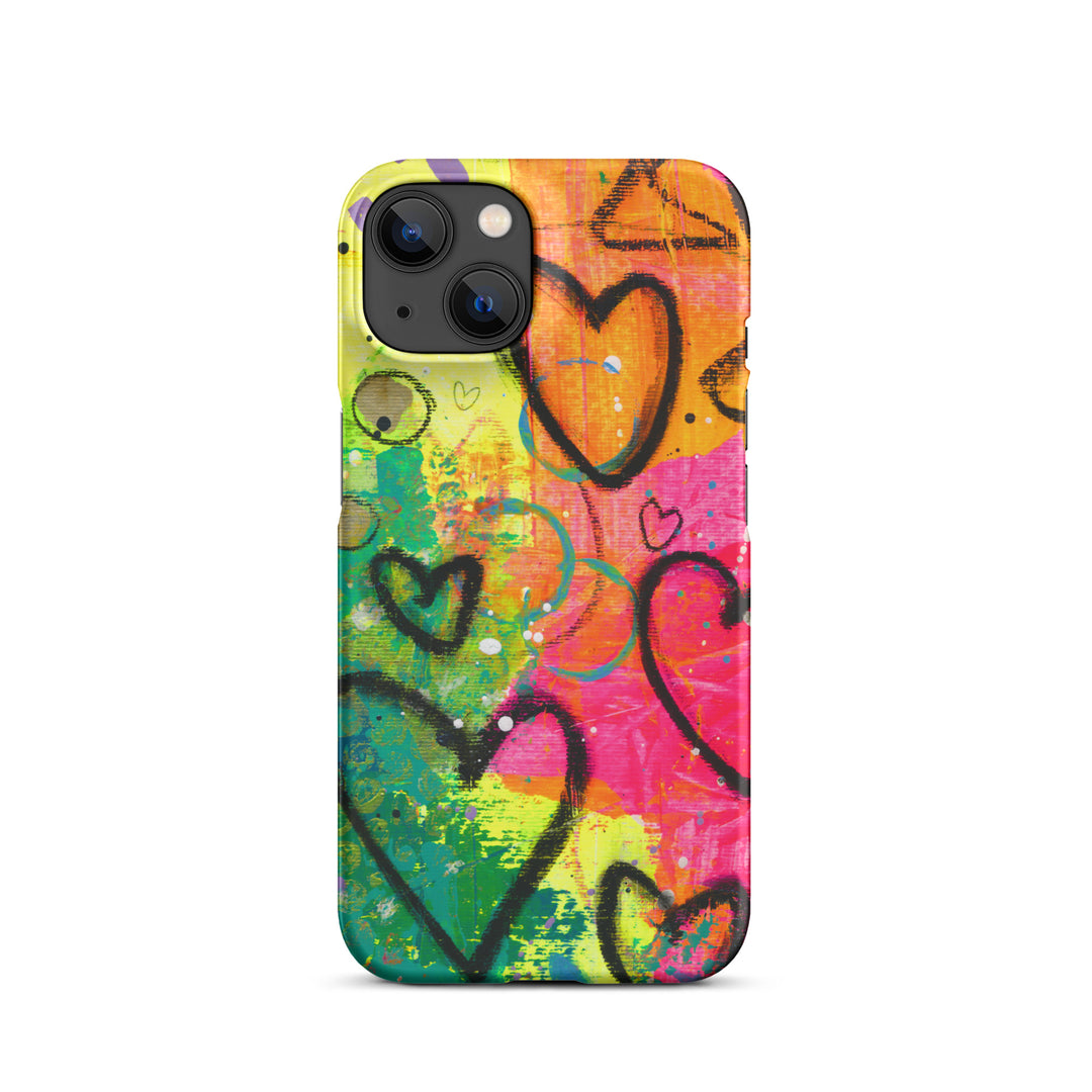 Abstract Hearts Snap iPhone® Case