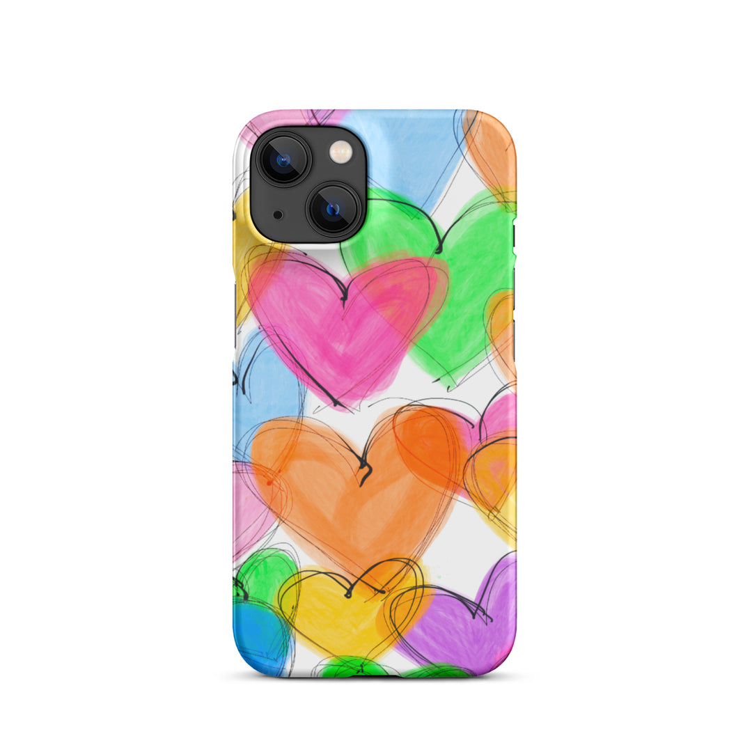 Sketched Hearts Snap iPhone® Case