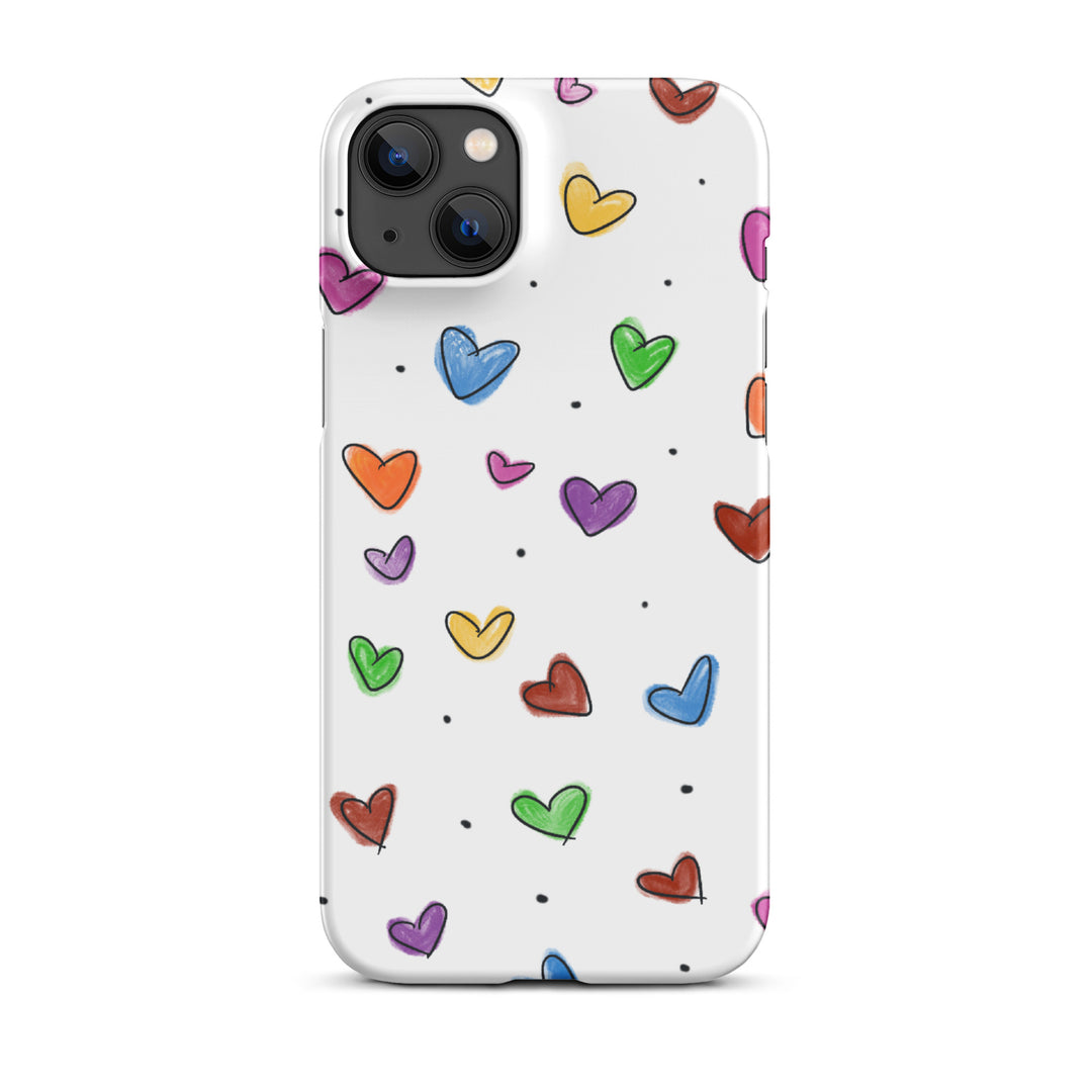 Tiny Heart Sketch Snap iPhone® Case