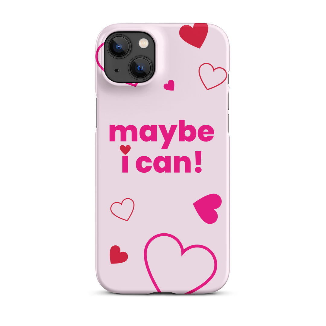 Maybe I Can Light Pink Snap case for iPhone®