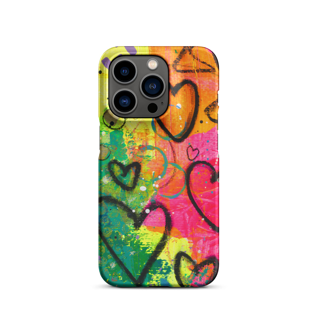 Abstract Hearts Snap iPhone® Case