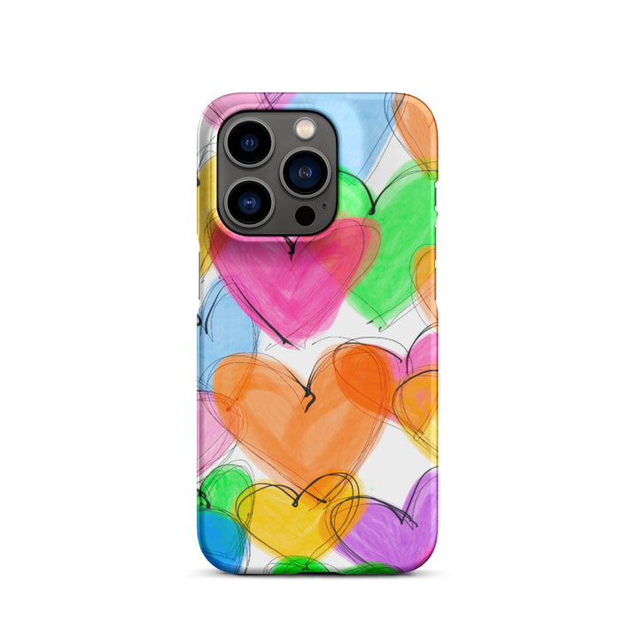 Sketched Hearts Snap iPhone® Case