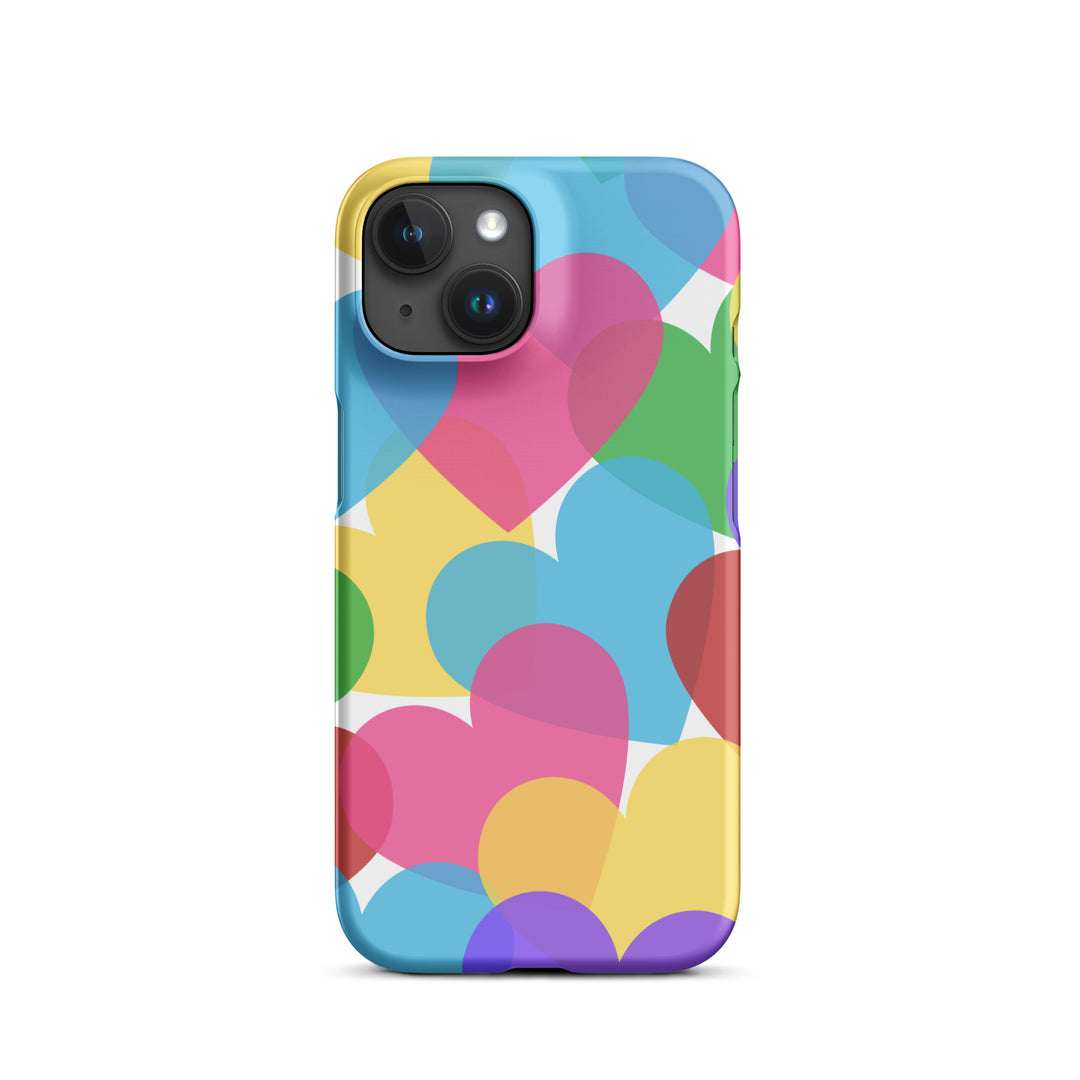 Overlapping Hearts Snap iPhone® case