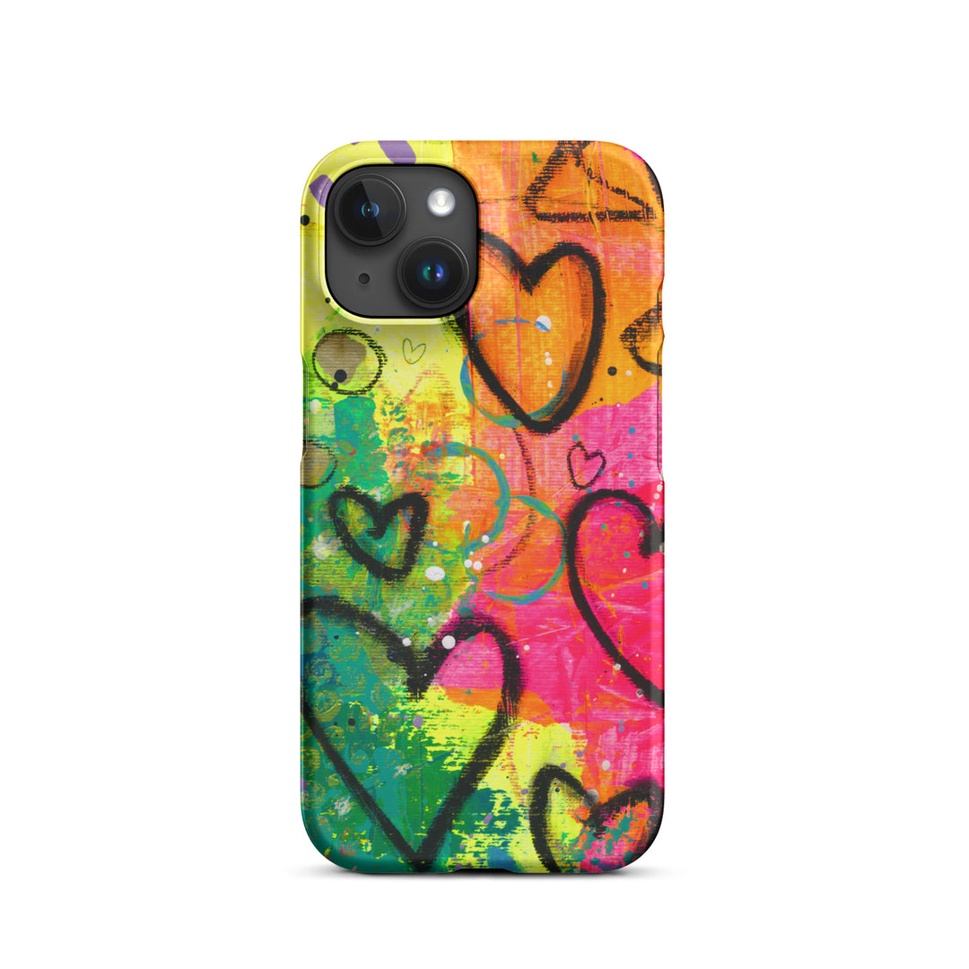 Abstract Hearts Snap iPhone® Case