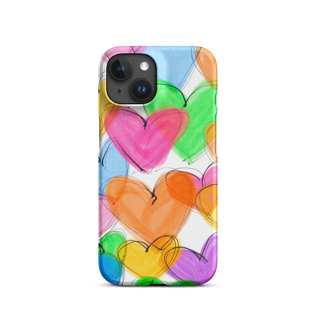 Sketched Hearts Snap iPhone® Case