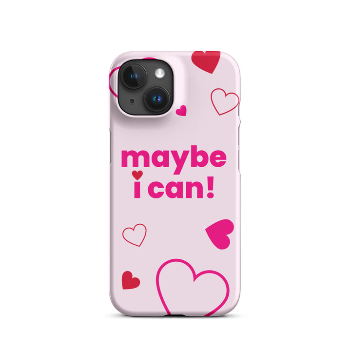 Maybe I Can Light Pink Snap case for iPhone®