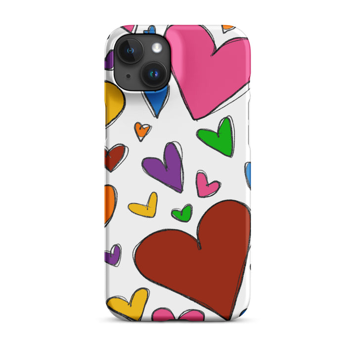 Large Sketch Hearts Snap iPhone® Case