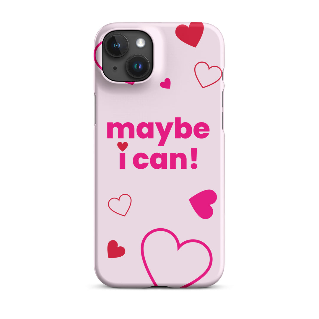 Maybe I Can Light Pink Snap case for iPhone®