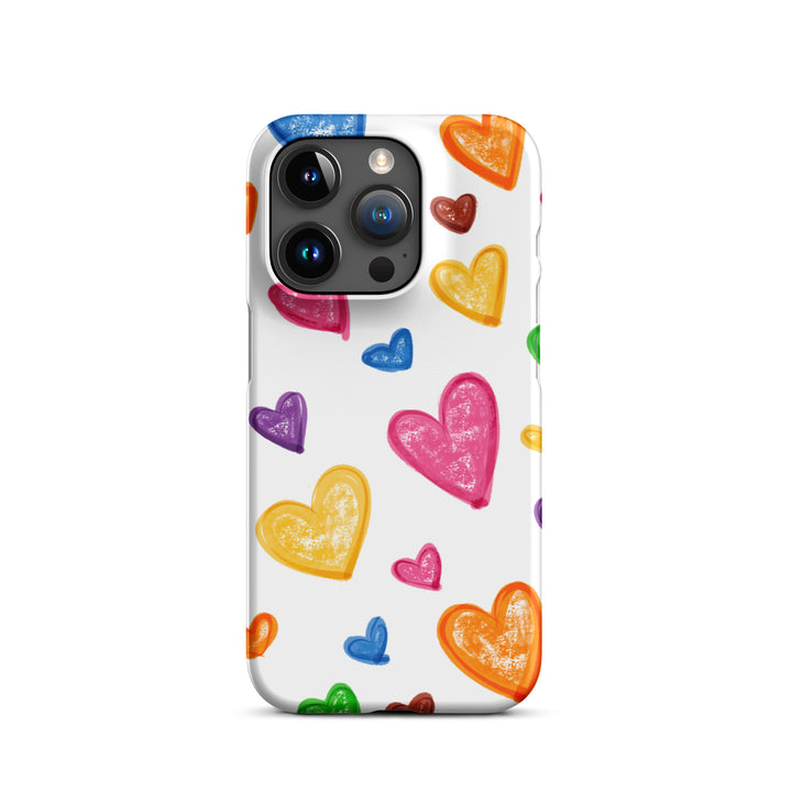 Crayon Hearts Snap iPhone® Case