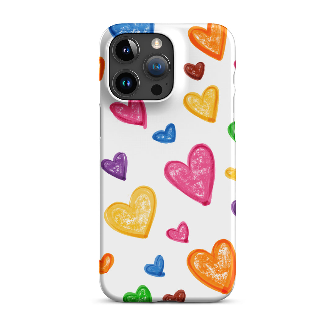 Crayon Hearts Snap iPhone® Case