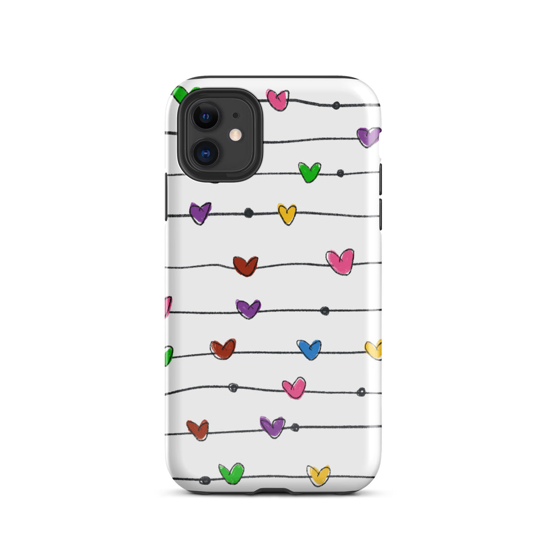 String Hearts Tough iPhone® Case