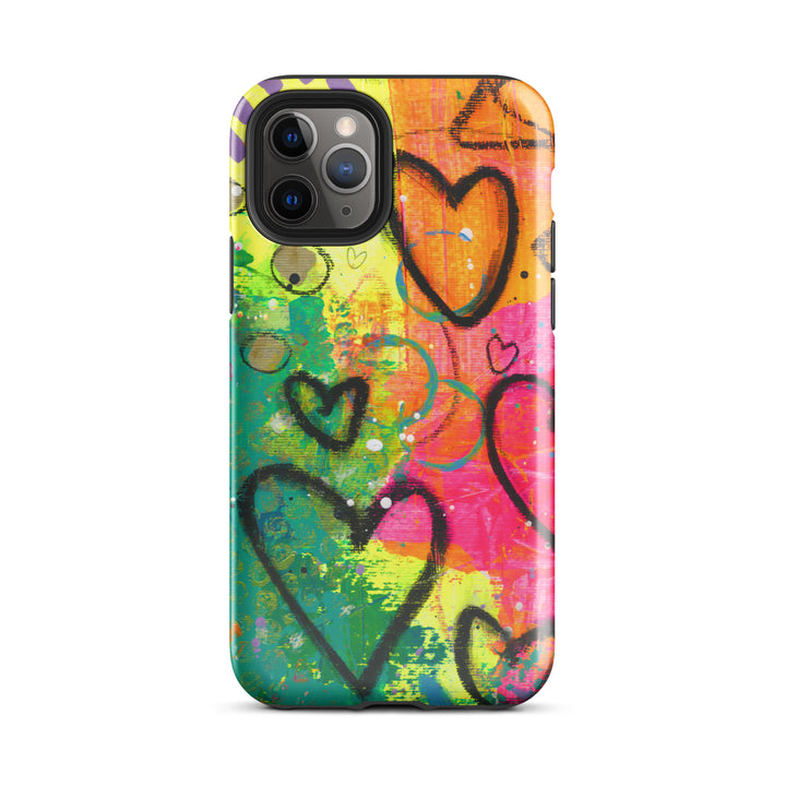 Abstract Hearts Tough iPhone® Case