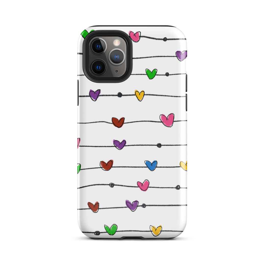 String Hearts Tough iPhone® Case