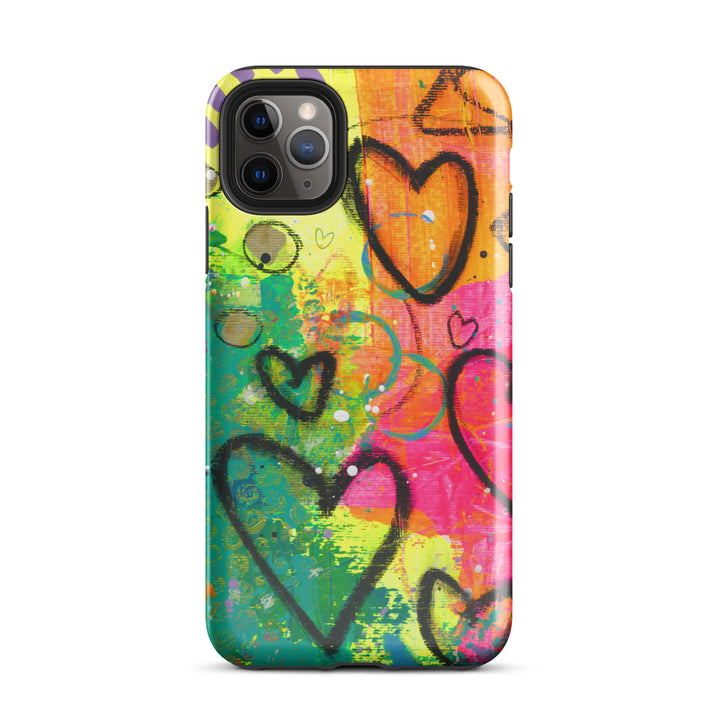 Abstract Hearts Tough iPhone® Case