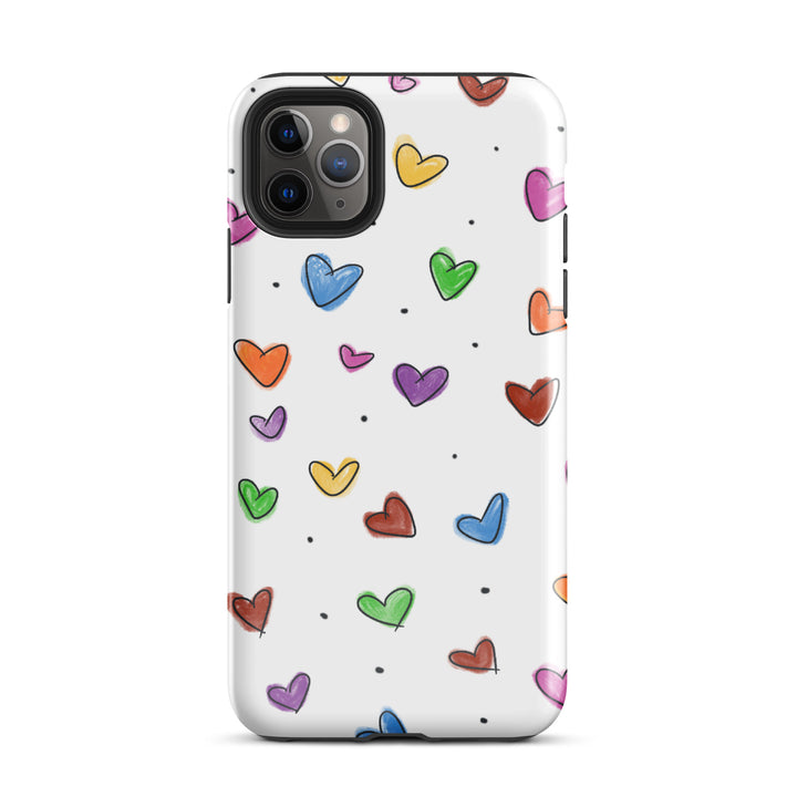 Tiny Heart Sketch Tough iPhone® Case