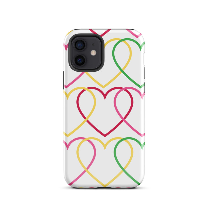 Symmetrical Hearts Tough iPhone® Case