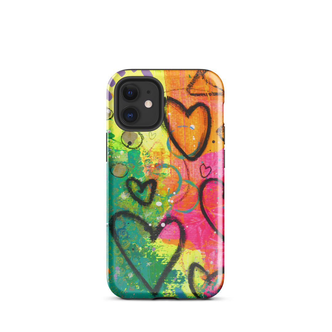 Abstract Hearts Tough iPhone® Case