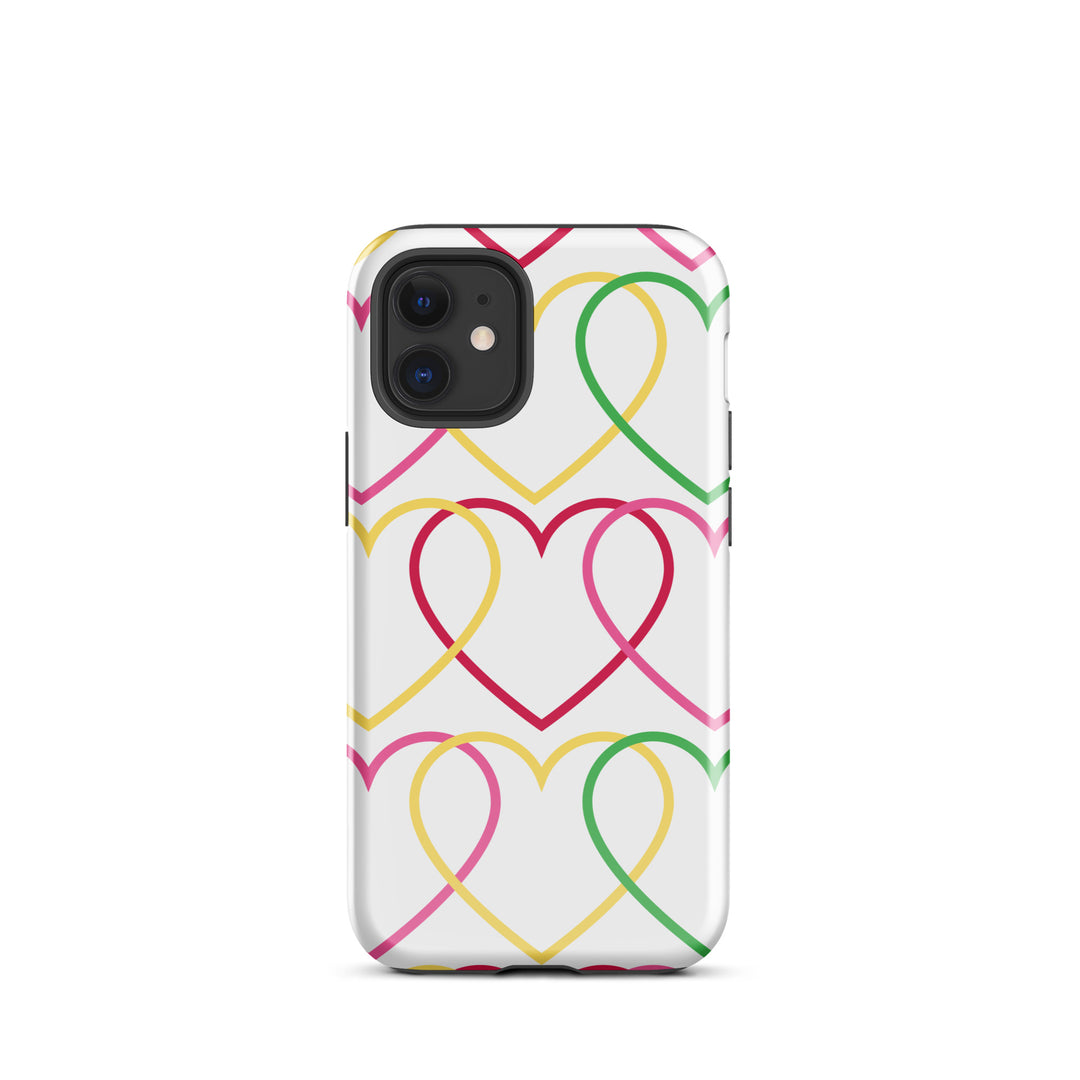 Symmetrical Hearts Tough iPhone® Case