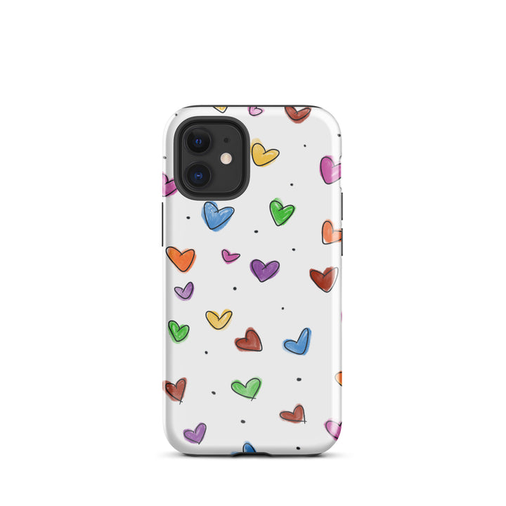 Tiny Heart Sketch Tough iPhone® Case