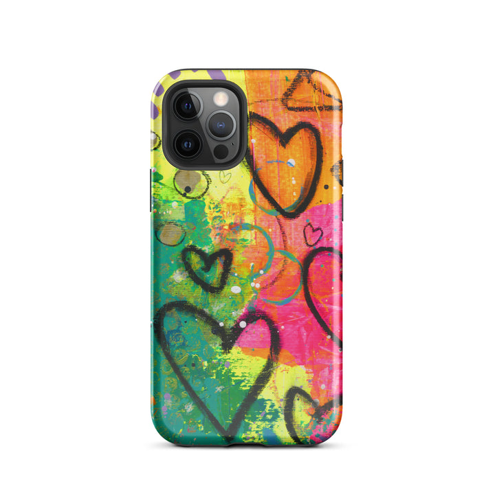 Abstract Hearts Tough iPhone® Case