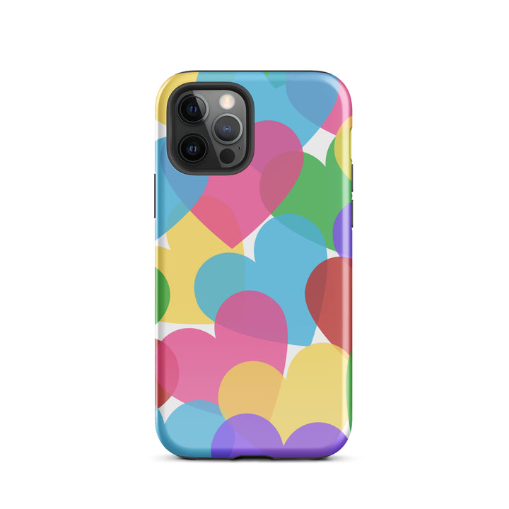 Overlapping Hearts Tough iPhone® case