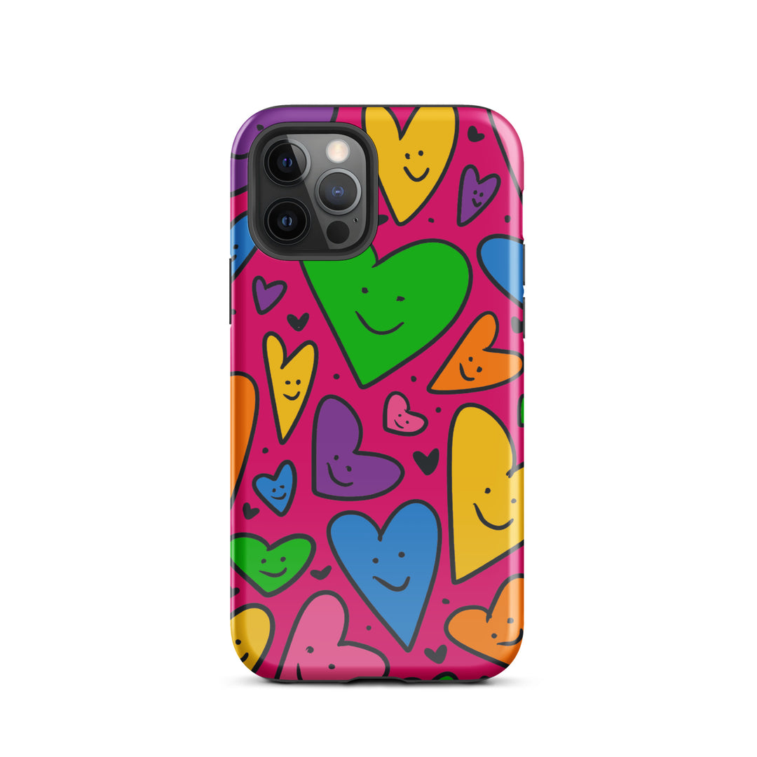 Happy Hearts Tough iPhone® Case