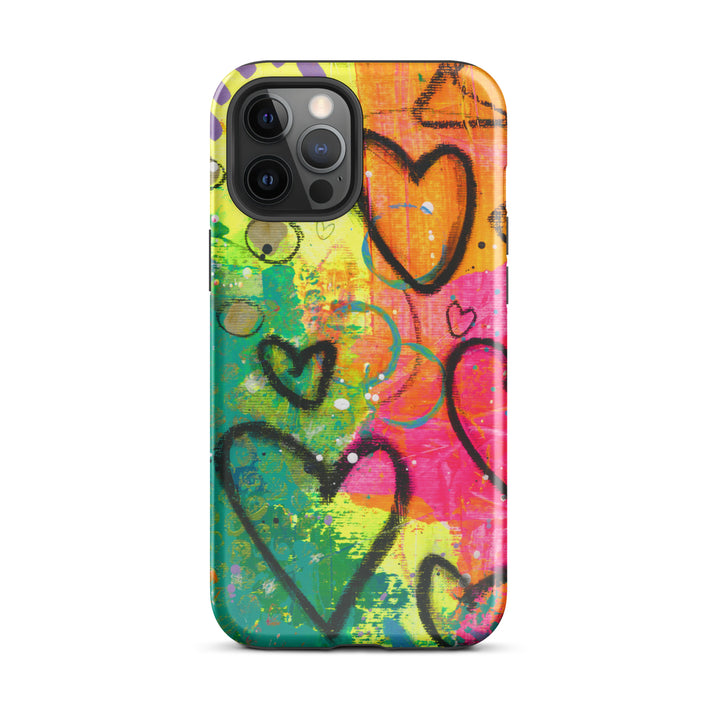 Abstract Hearts Tough iPhone® Case