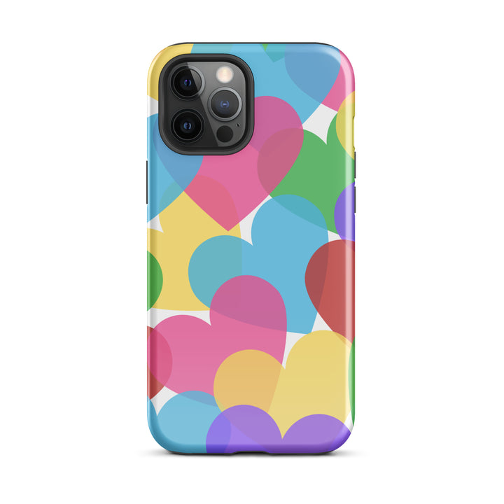 Overlapping Hearts Tough iPhone® case