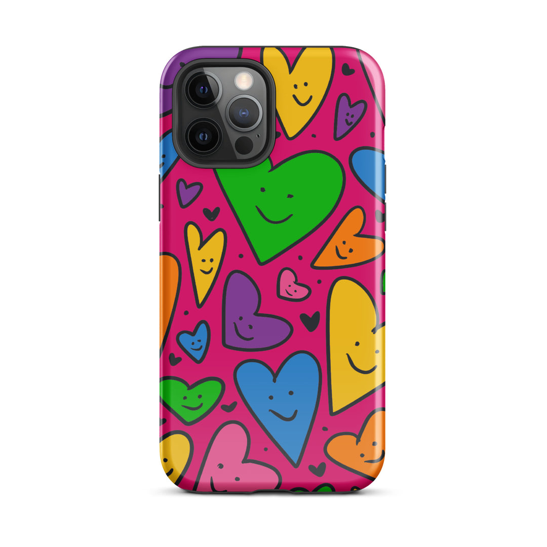 Happy Hearts Tough iPhone® Case