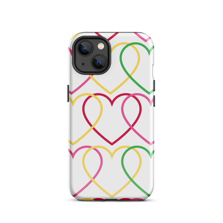 Symmetrical Hearts Tough iPhone® Case