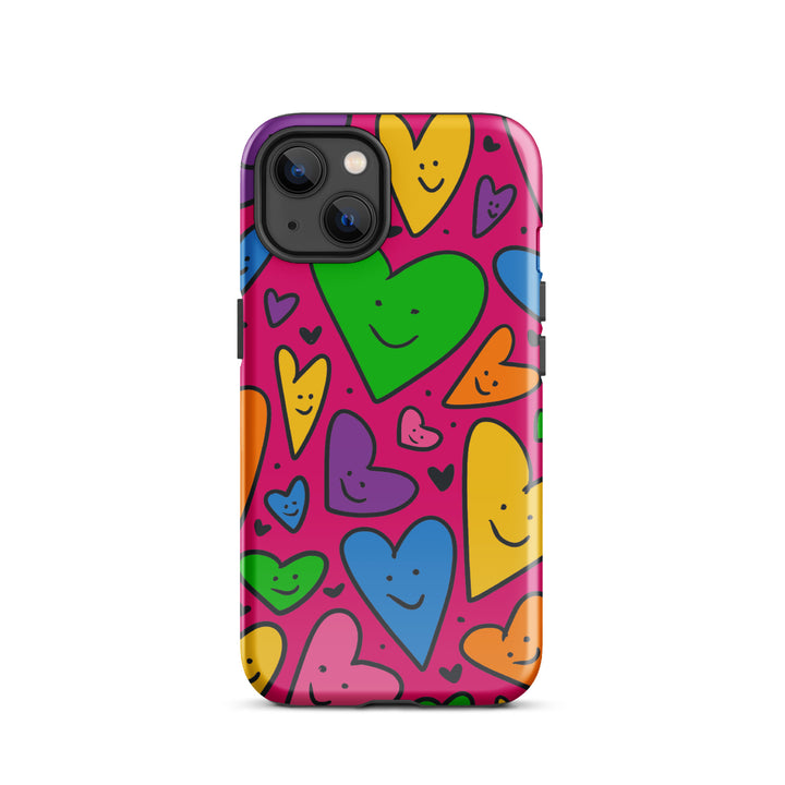 Happy Hearts Tough iPhone® Case