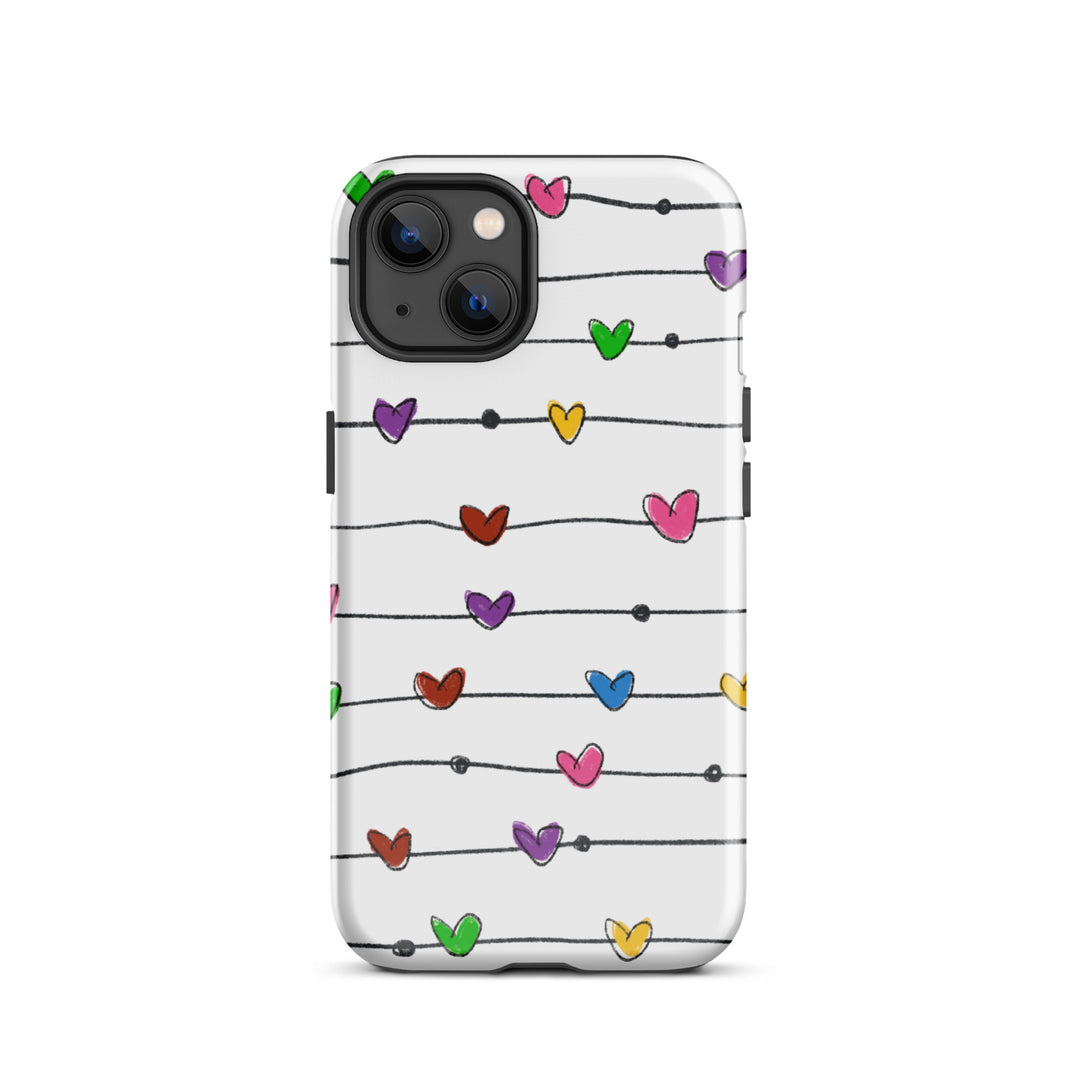 String Hearts Tough iPhone® Case