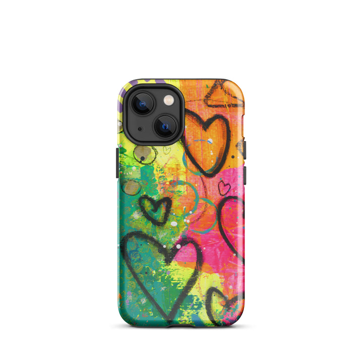 Abstract Hearts Tough iPhone® Case