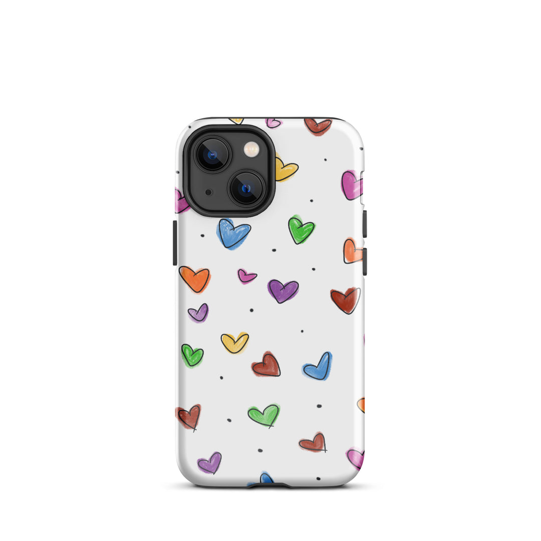 Tiny Heart Sketch Tough iPhone® Case