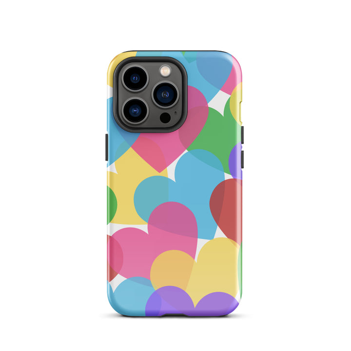 Overlapping Hearts Tough iPhone® case