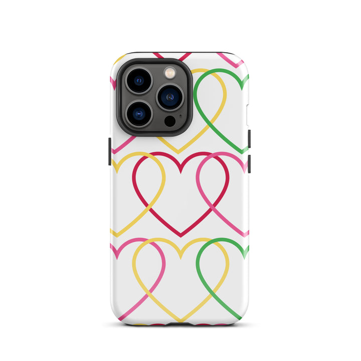 Symmetrical Hearts Tough iPhone® Case