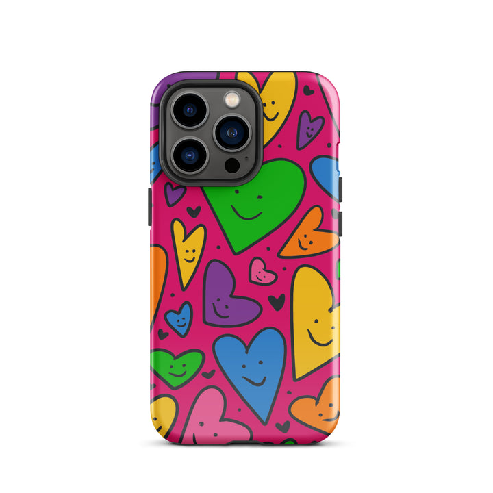 Happy Hearts Tough iPhone® Case