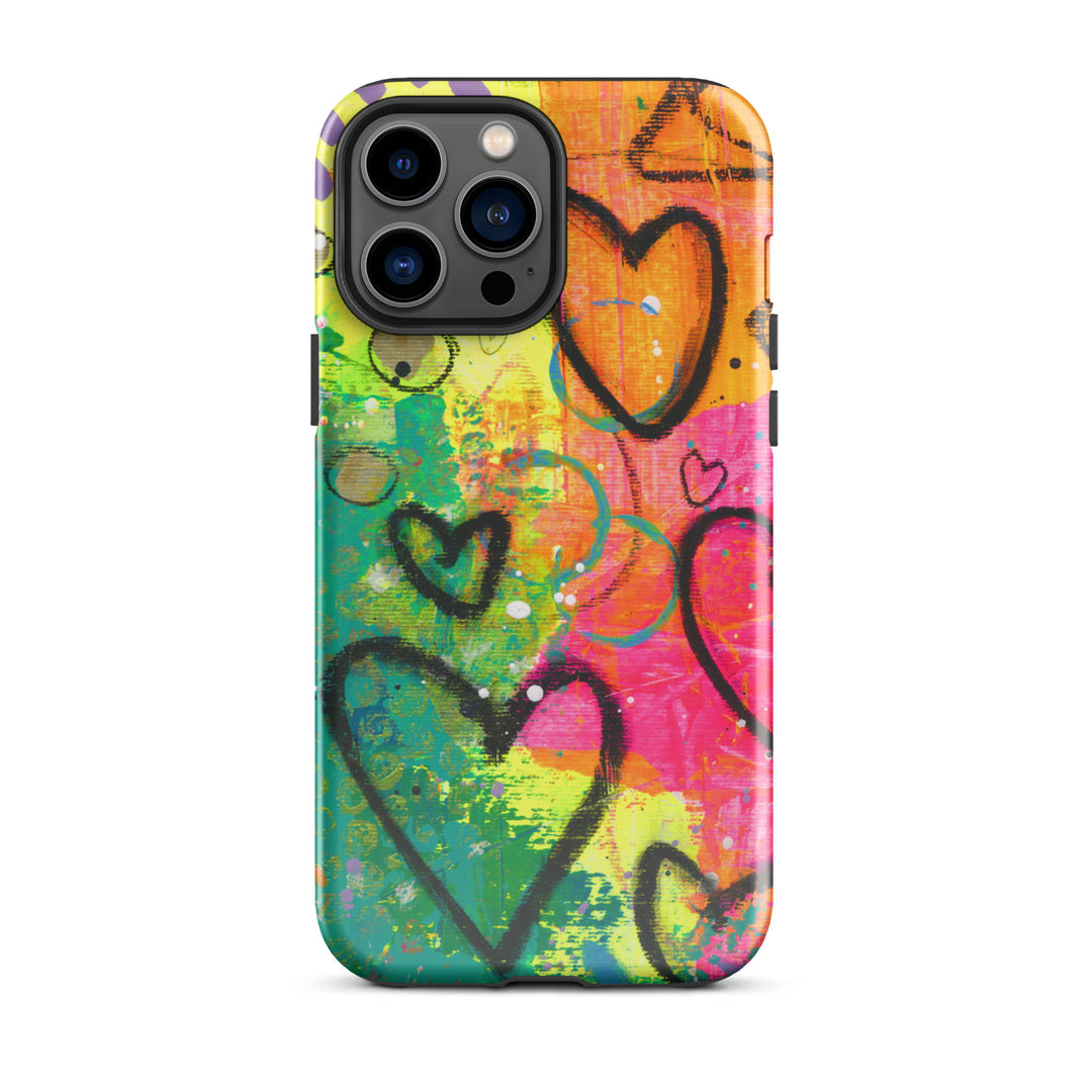 Abstract Hearts Tough iPhone® Case