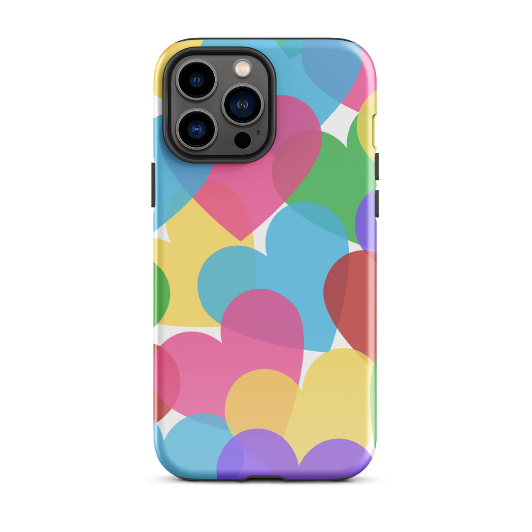 Overlapping Hearts Tough iPhone® case