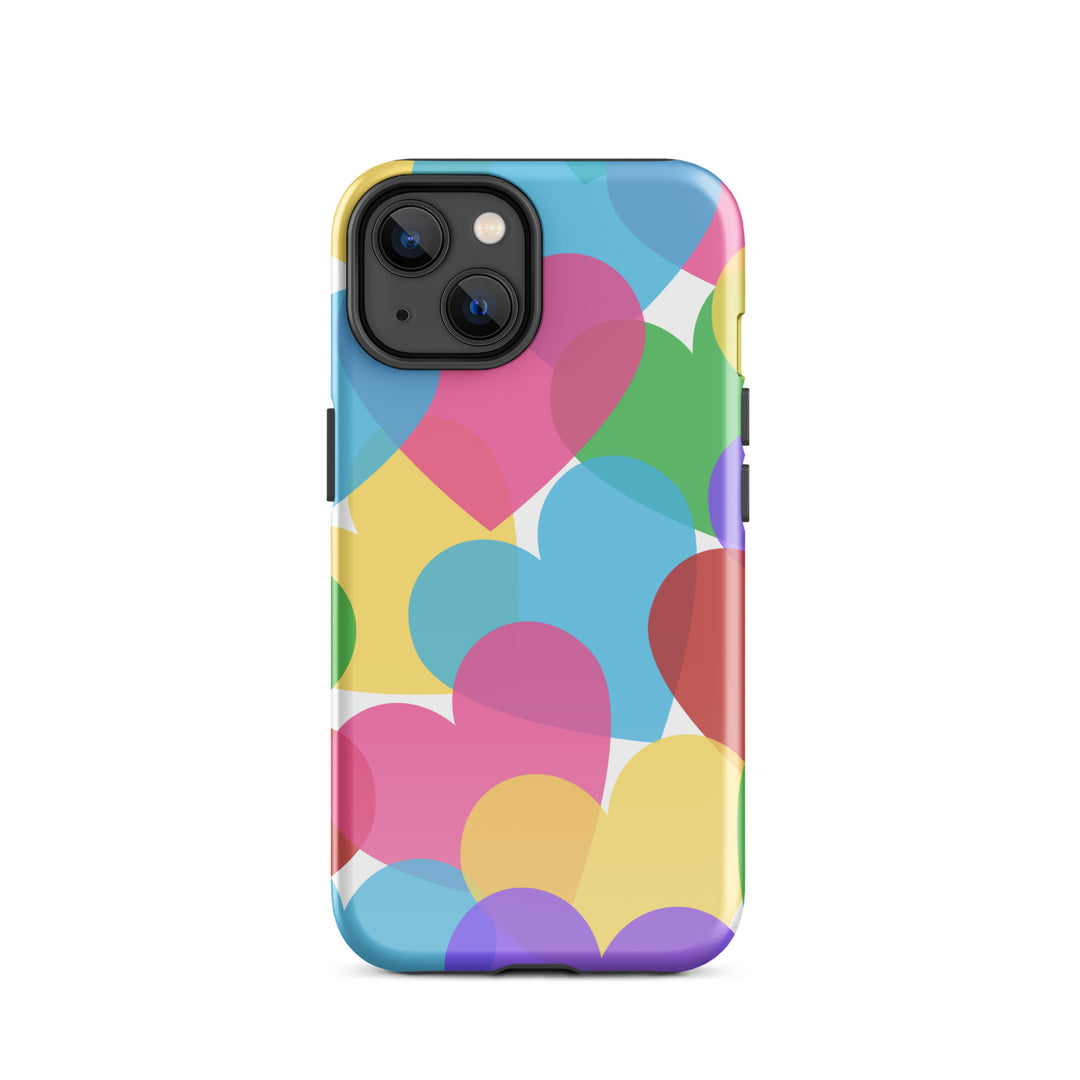 Overlapping Hearts Tough iPhone® case