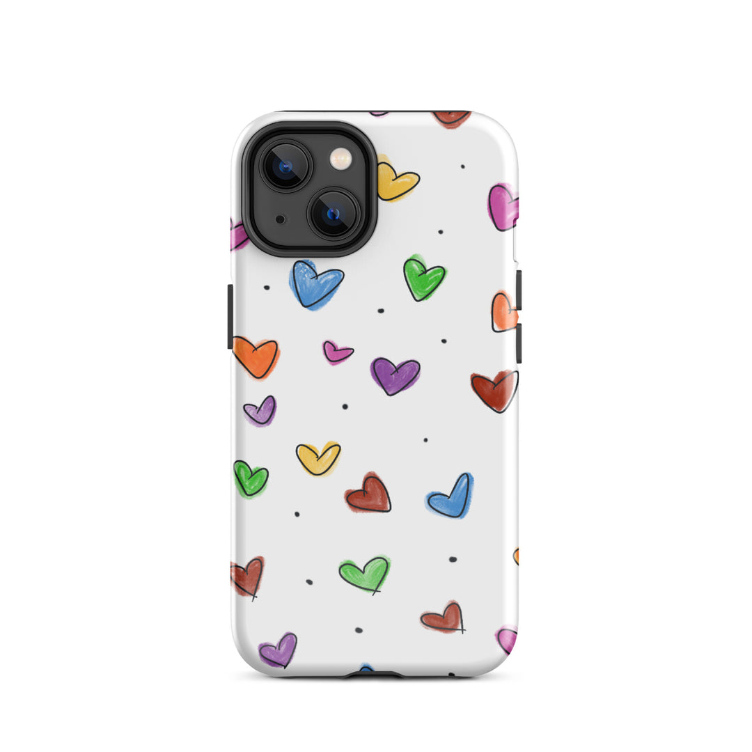 Tiny Heart Sketch Tough iPhone® Case