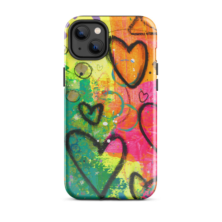 Abstract Hearts Tough iPhone® Case