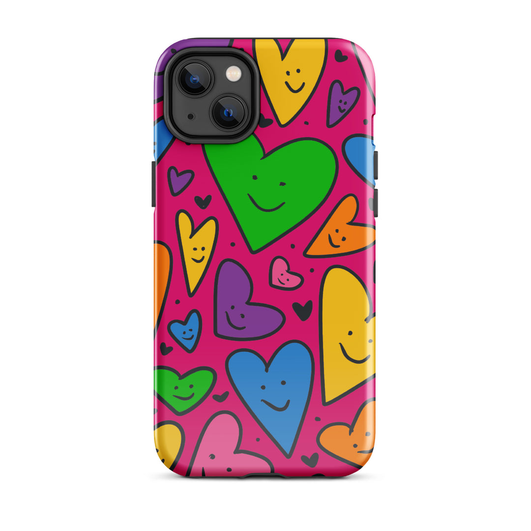 Happy Hearts Tough iPhone® Case