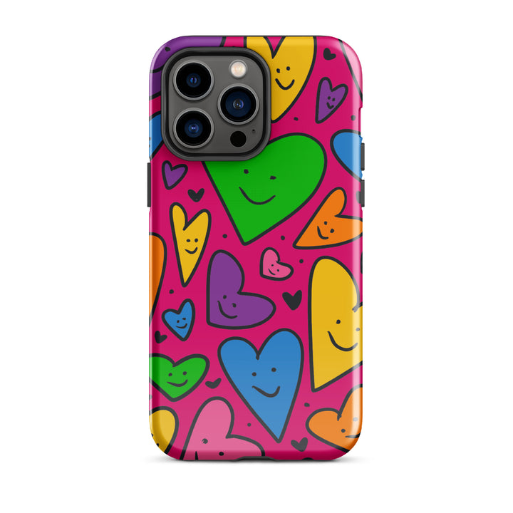 Happy Hearts Tough iPhone® Case